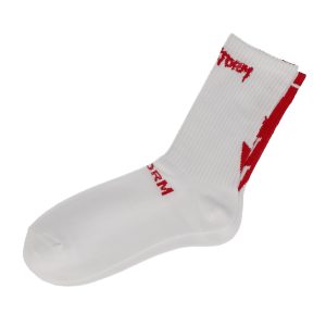 SOCKS #WHITExRED